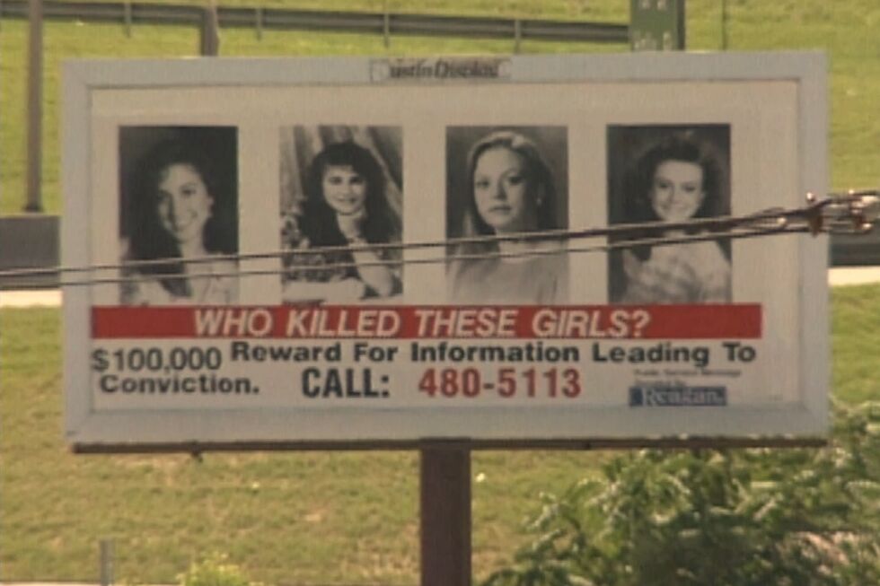 As quatro adolescentes que, em 1991, foram mortas e queimadas num crime grotesco no Texas