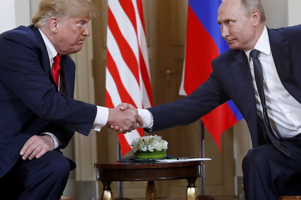 Putin e Trump estiveram reunidos em Helsínquia, em 2018.
