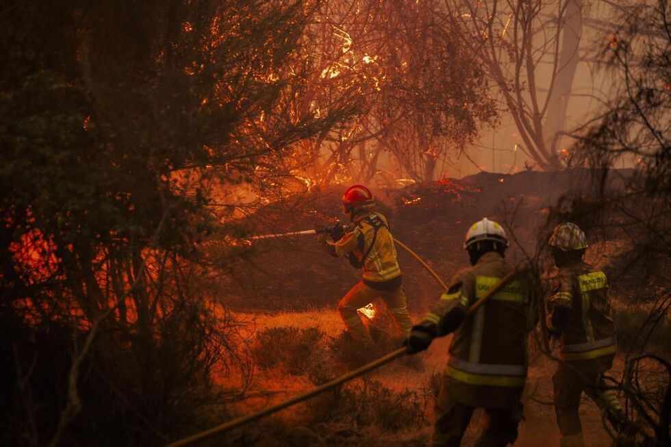Combate a incêndio em Vila Real 