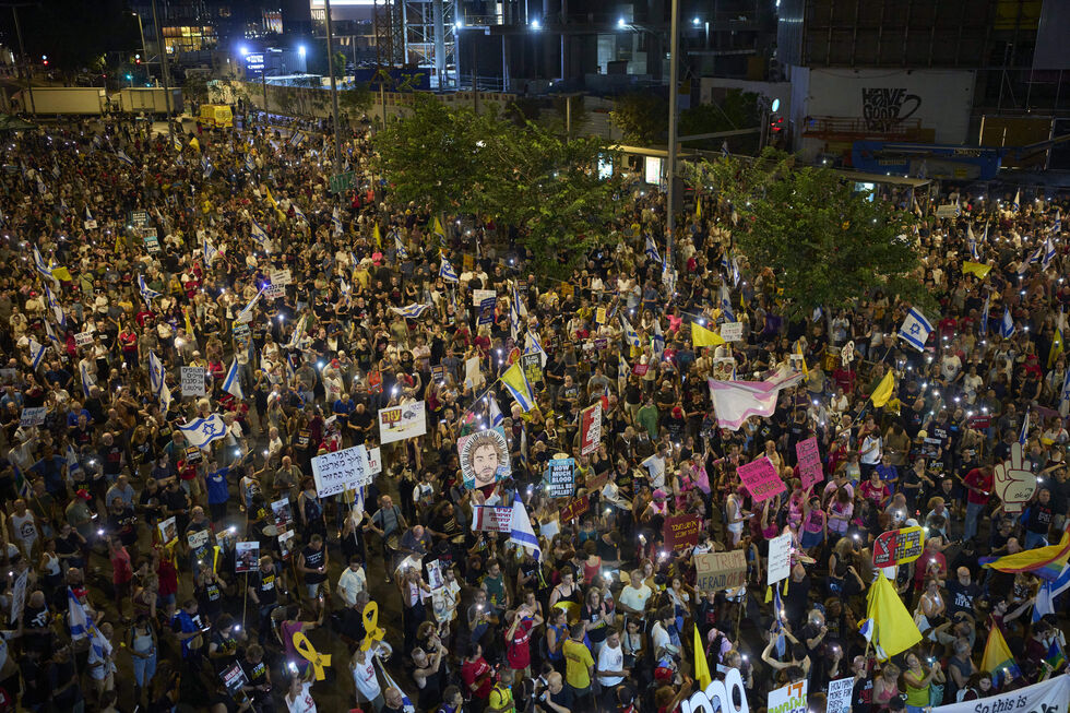 Manifestantes em Israel exigem acordo para Gaza