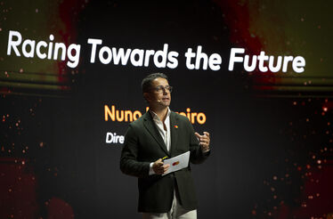 O diretor-geral da Mastercard em Portugal, Nuno Loureiro, apresentou o futuro das compras digitais no evento realizado no Pavilhão Carlos Lopes, sob o lema Racing Towards the Future