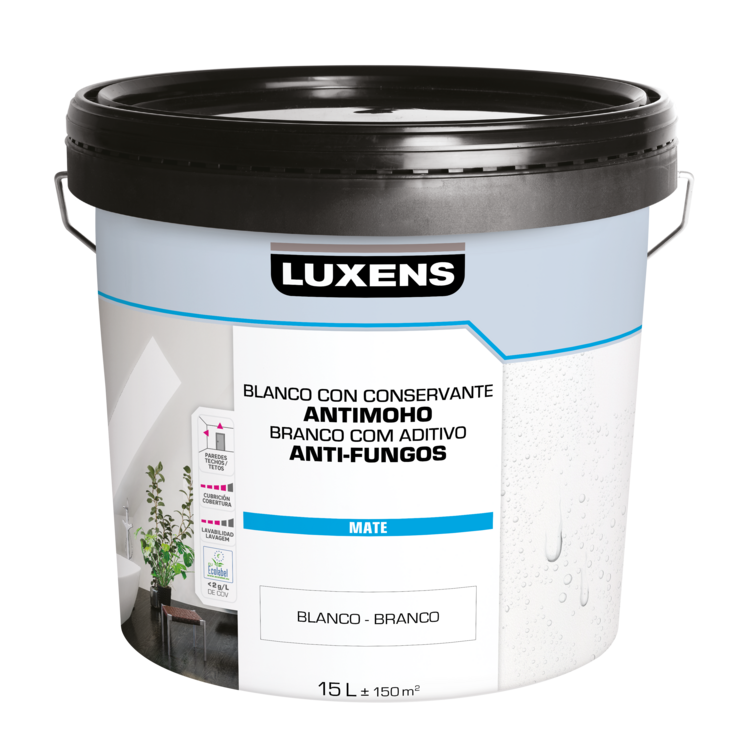 Tinta Luxens branco com conservante antimofo e aditivo antifungos
