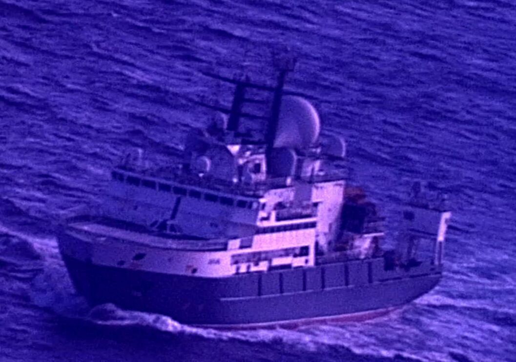 Navio russo avistado em Portugal a 18 de janeiro