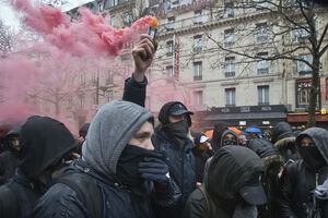 Protestos em França
