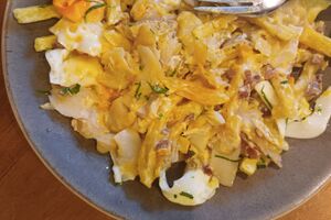 Os ovos rotos de bacalhau da Tasca do Joel foram uma boa surpresa