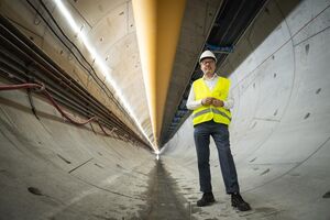 No estaleiro do Plano Geral de Drenagem, obra que disse ter sido ele a ter “a coragem de fazer”