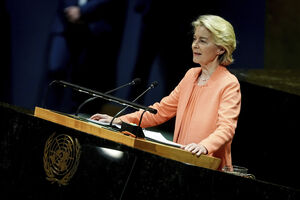 Ursula von der Leyen anuncia apoio financeiro da UE à Palestina na ONU