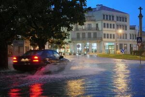 A tempestade Gabrielle causa inundações e estragos no Faial e São Jorge, Açores
