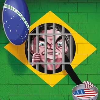 Bolsonaro enfrenta as grades e tenta "agarrar" Trump