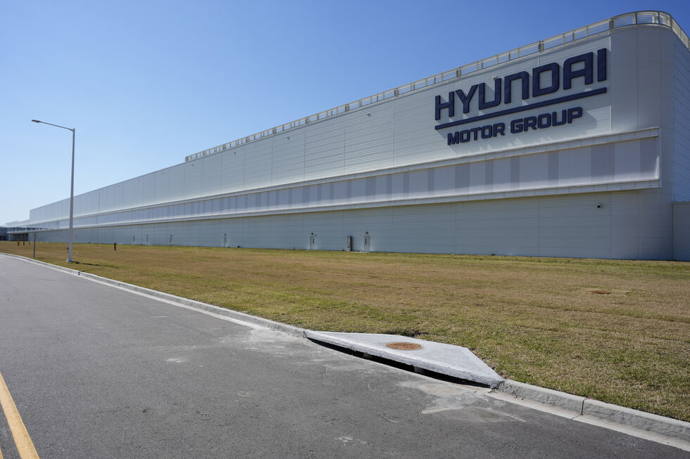 Vista exterior da fábrica da Hyundai Motor Group