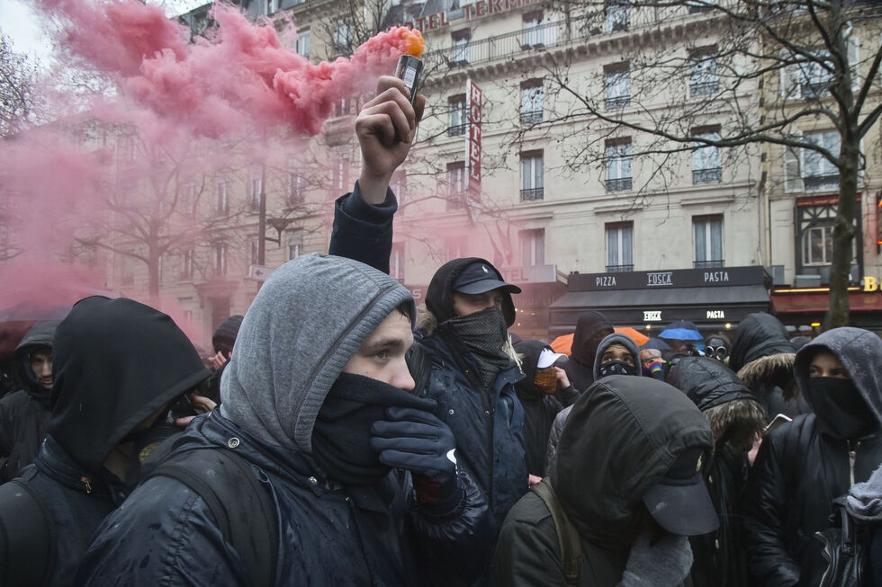 Protestos em França