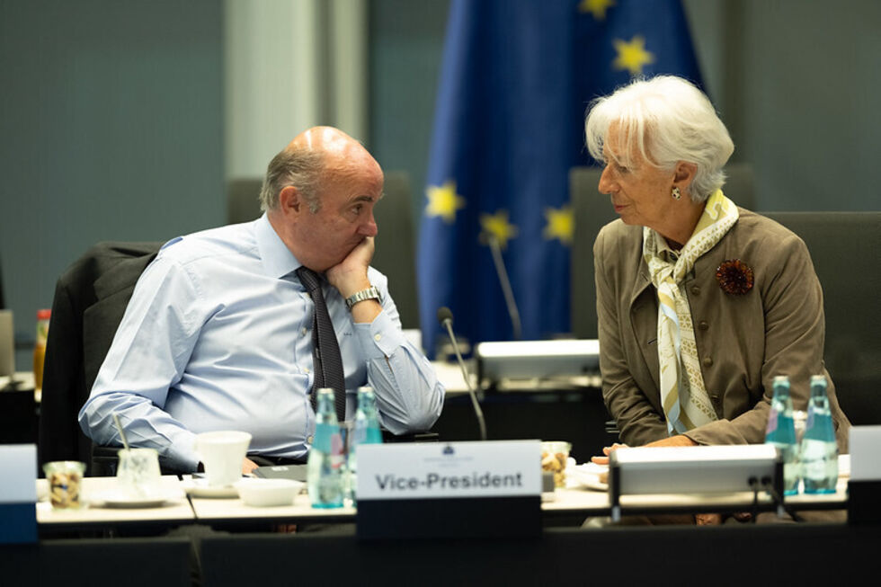 Luis de Guindos e Christine Lagarde estiveram reunidos com os governadores para discutir a política monetária da Zona Euro.