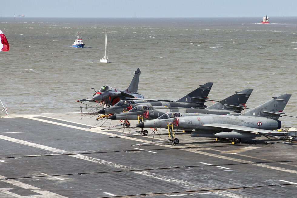 Caças Rafale franceses 