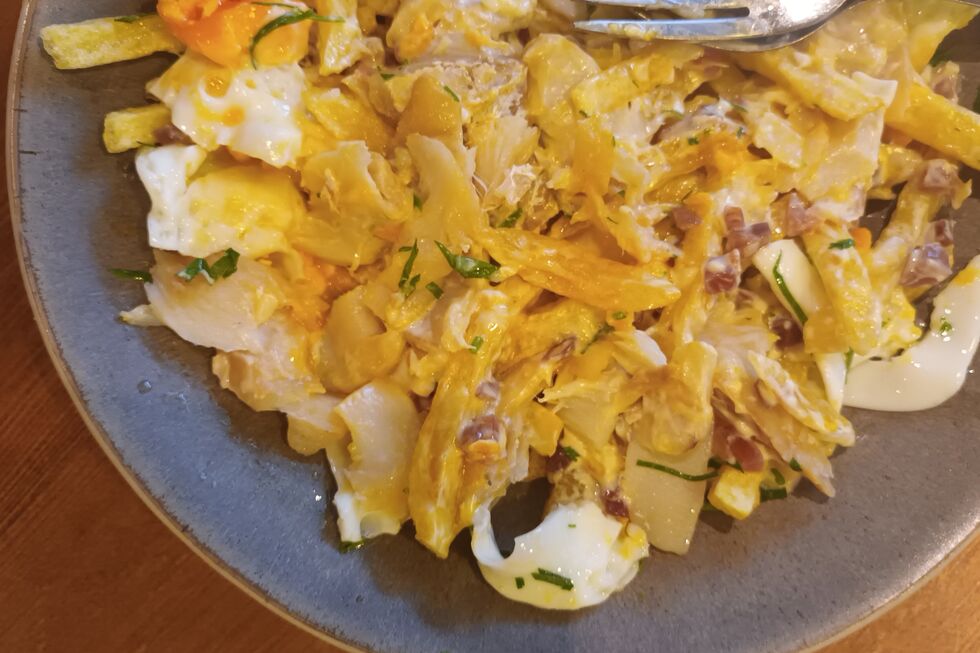 Os ovos rotos de bacalhau da Tasca do Joel foram uma boa  surpresa