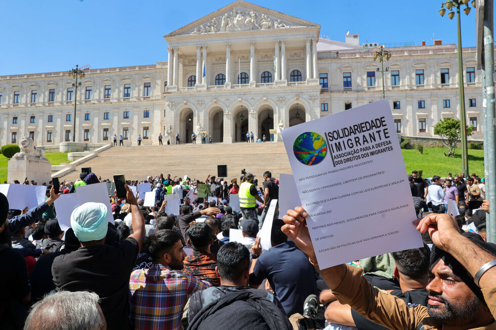 Imigrantes concentram-se em Lisboa por 'documentos para todos'