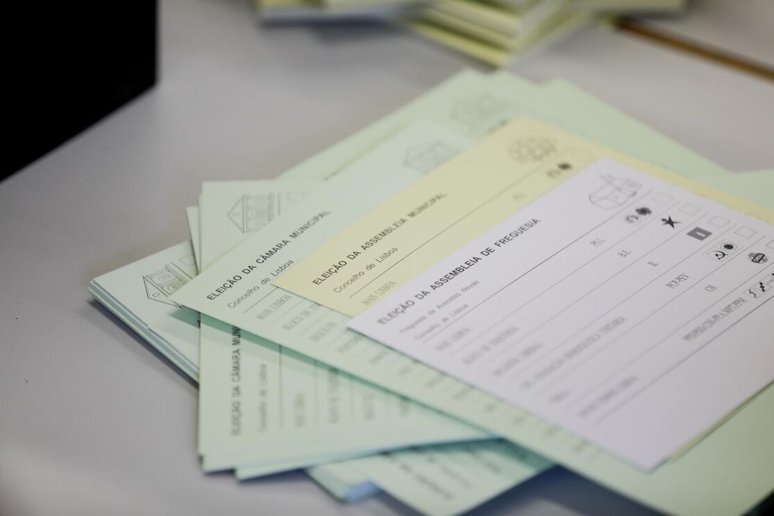 Boletins de voto para as autárquicas