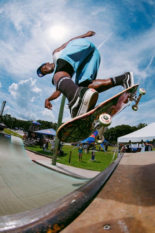 O skater norte-americano Zion Wright