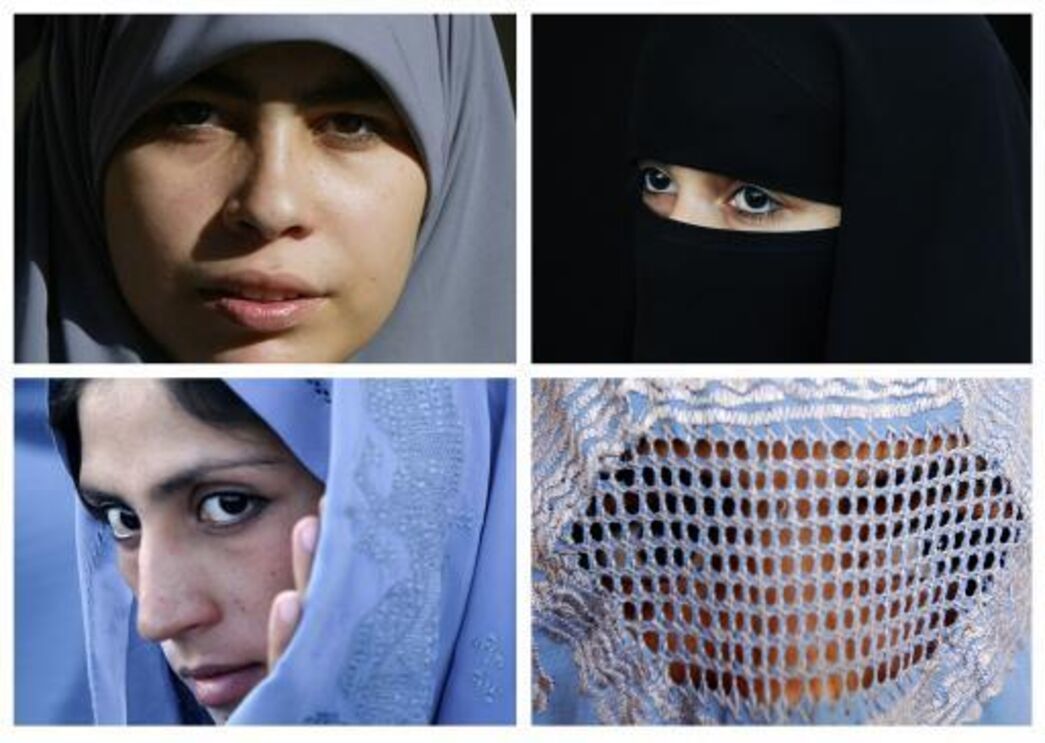 As mulheres muçulmanas podem usar o xador, o niqab, o hijab e a burca