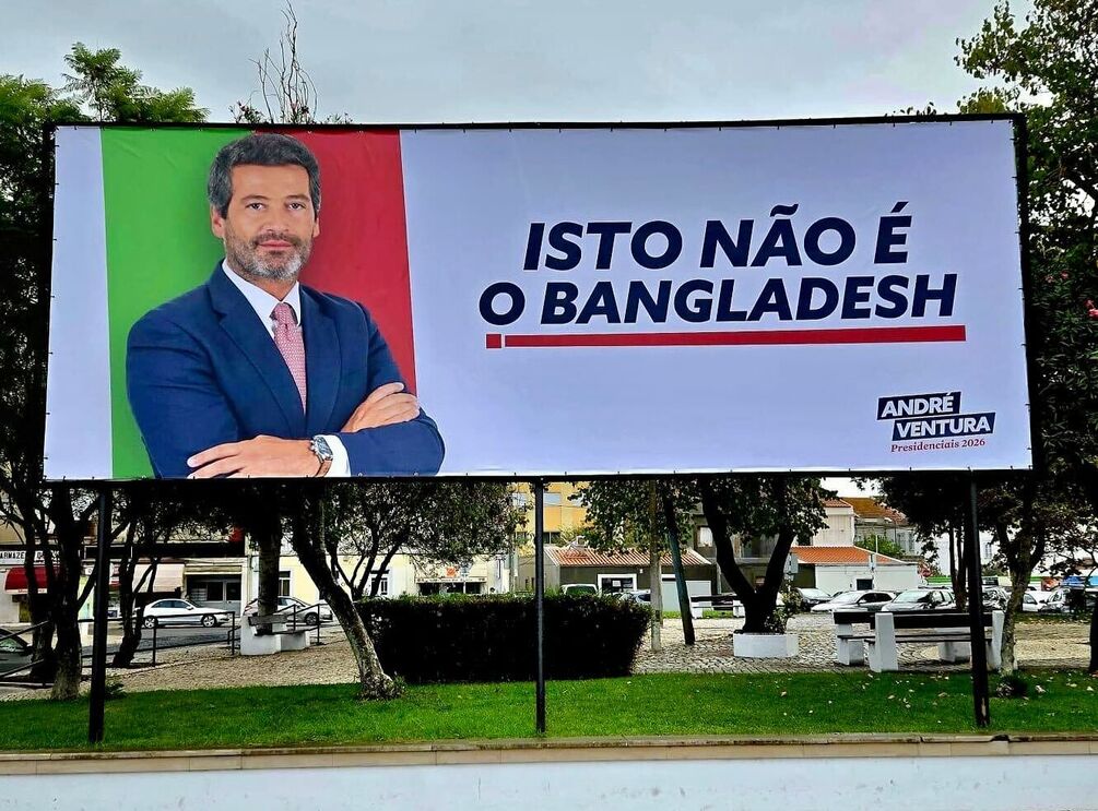 André Ventura defende cartazes polémicos contra minorias e Bangladesh