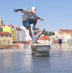 Desafiar as maiores estrelas do skate em Lisboa