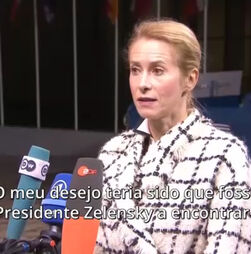 “A Rússia só entende a força e só negoceia quando é realmente necessário”, alerta Kaja Kallas