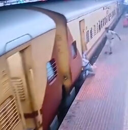 Mulher é arrastada ao tentar embarcar em comboio já em movimento  