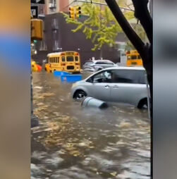 Chuva intensa deixa várias zonas de Nova Iorque inundadas 