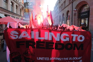Manifestantes uniram-se em Leipzig sob o mote: 'Navegar pela Liberdade'