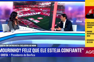 Rui costa diz estar “extremamente satisfeito” com trabalho de José Mourinho no Benfica 