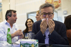 Carlos Moedas em campanha no Areeiro. Nenhum jornalista foi informado 
