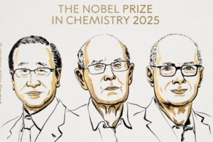 Nobel da Química 2025 para Susumu Kitagawa, Richard Robson e Omar M. Yaghi