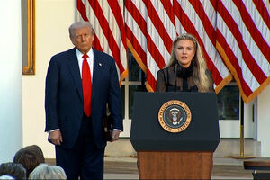 Mulher de Charlie Kirk emociona-se e promete continuar trabalho do marido ao receber Medalha da Liberdade