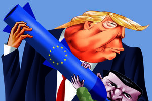 Trump alimenta Zelensky com um míssil da UE