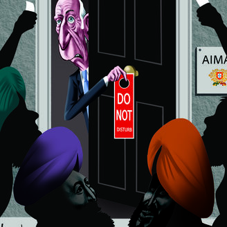 Cartoon alude a dificuldades de agência para lidar com imigrantes