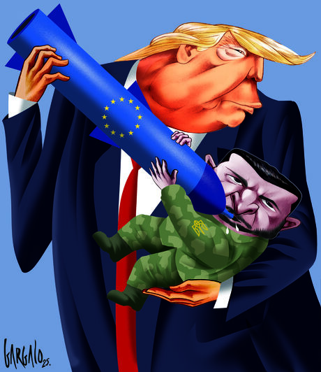 Trump alimenta Zelensky com um míssil da UE