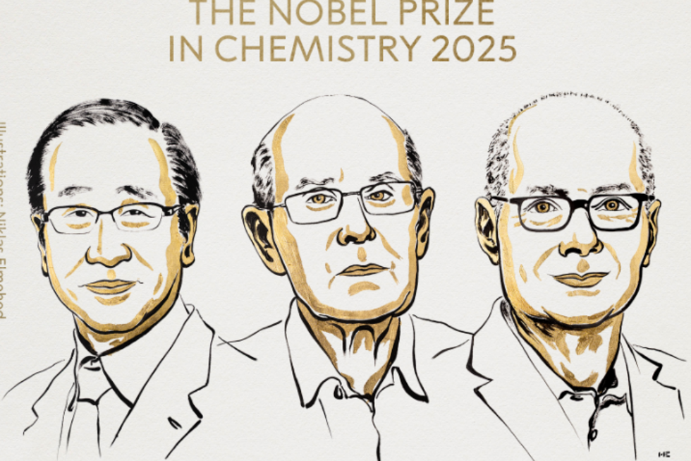 Nobel da Química 2025 para Susumu Kitagawa, Richard Robson e Omar M. Yaghi