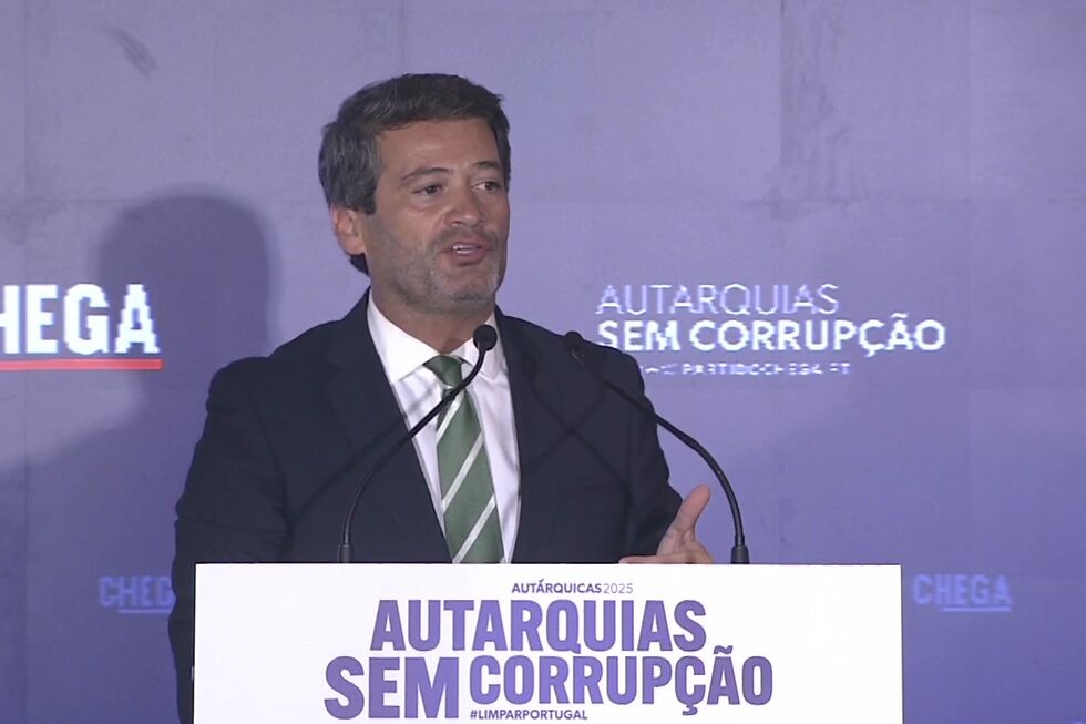 André Ventura discursa sobre autarquias e o objetivo de 'limpar Portugal'