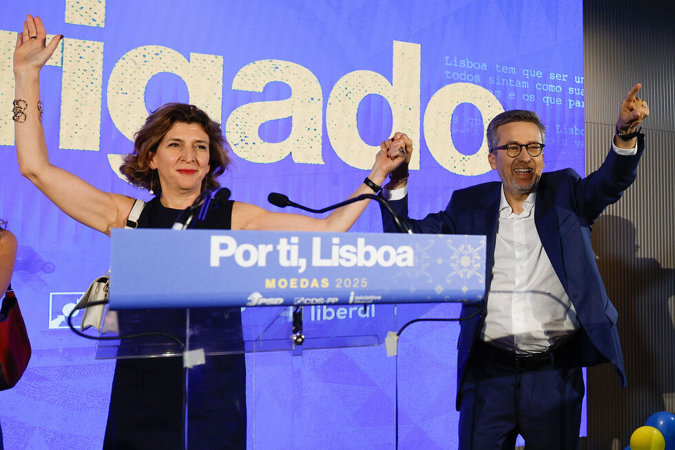 Moedas celebra vitória em Lisboa