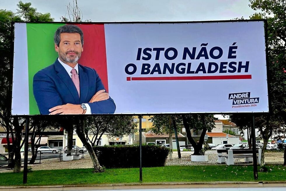 André Ventura defende cartazes polémicos contra minorias e Bangladesh