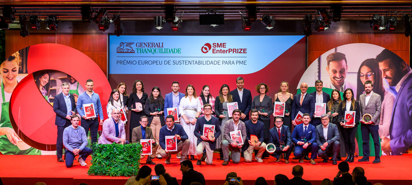 Responsáveis dos projetos distinguidos da terceira edição SME EnterPRIZE | Prémio Europeu de Sustentabilidade para PME