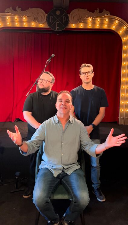 Miguel Sete Estacas com João 'Bot' Moreira e Vasco Mateus