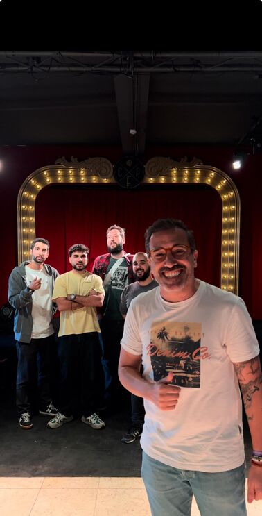 Marco Horácio com a sua equipa durante a mentoria