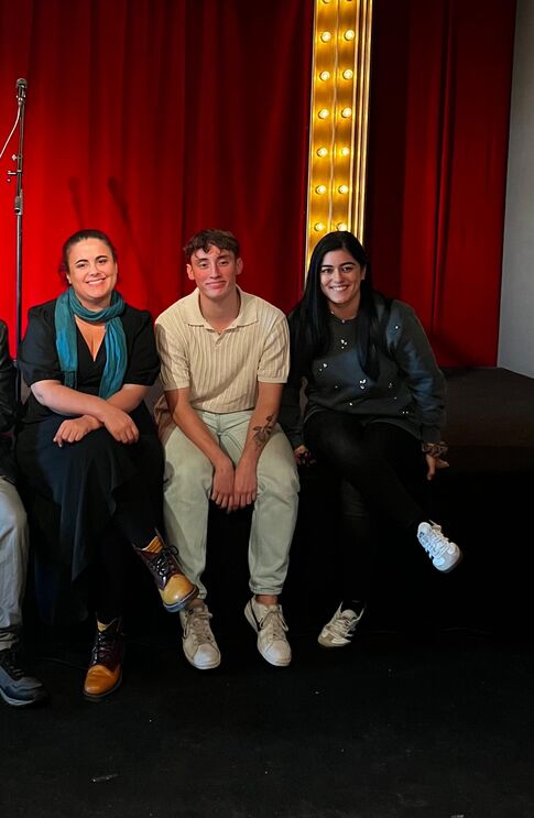 Sofia Bernardo com Ana Cláudia Fernandes e David Silva