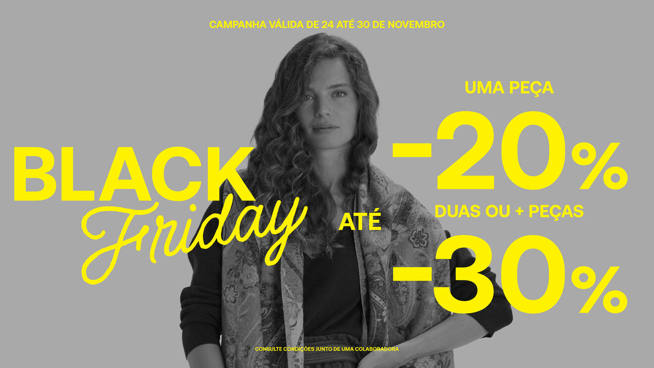 Black Friday: descontos até 30% em artigos selecionados