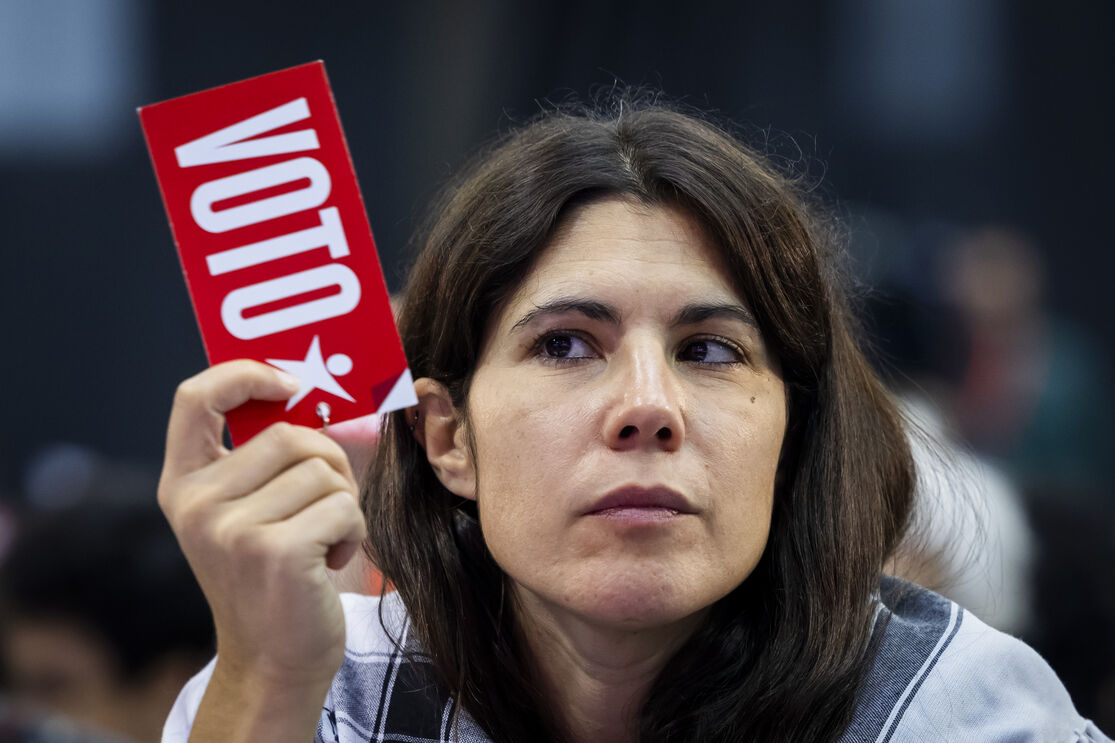 Mariana Mortágua vota na convenção do Bloco de Esquerda