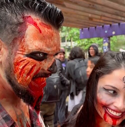 Marcha anual de zombies volta a aterrorizar as ruas de São Paulo