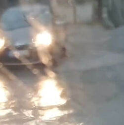 Chuva intensa e relâmpagos a rasgar o céu: as imagens do mau tempo de norte a sul do País