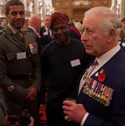 Rei Carlos III recebe veteranos em Windsor para assinalar os 80 anos do fim da 2.ª Guerra Mundial