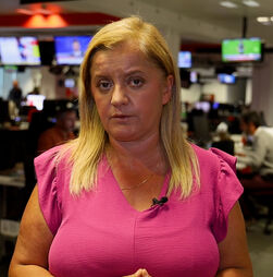 Carro da jornalista Tânia Laranjo envolvido num acidente