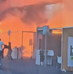 Incêndio atinge pavilhão na COP30. Português descreve 'momentos de pânico'